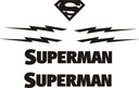 Наклейки SUPERMAN на раму велосипеда 159-2 B РАЗНЫЕ ЦВЕТА