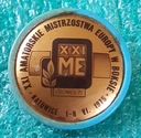 ЗНАК XXI ЧЕМПИОНАТА ЕВРОПЫ ПО БОКСУ K-WICE '75