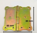 ПЕТЛЯ СТРОИТЕЛЬНАЯ, ПОКРЫТАЯ, ДЕКОРАТИВНАЯ ПЕТЛЯ 80 x 80