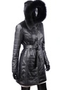 Dámsky kožený kabát Zimný DORJAN ANG450_4 XS Kapucňa s kapucňou