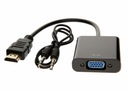 ADAPTER PRZEJŚCIÓWKA KONWERTER Z HDMI NA VGA+AUDIO