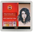 POLYCOLOR КАРАНДАШИ 24 ЦВЕТА KOH-I-NOOR 3824 ПОРТРЕТ