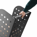 Vozík a zásobník na dřevo ke krbu extra široký Materiál kov