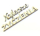 DECOUPAGE NAPIS DEKOR 'Najlepsze ŻYCZENIA' DO61