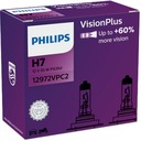 ŻARÓWKI PHILIPS H7 VISION PLUS +60% 12V 55W 2 SZT