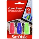 Pendrive SanDisk Cruzer Blade 16 GB USB 2.0 viacfarebný Farba viacfarebné