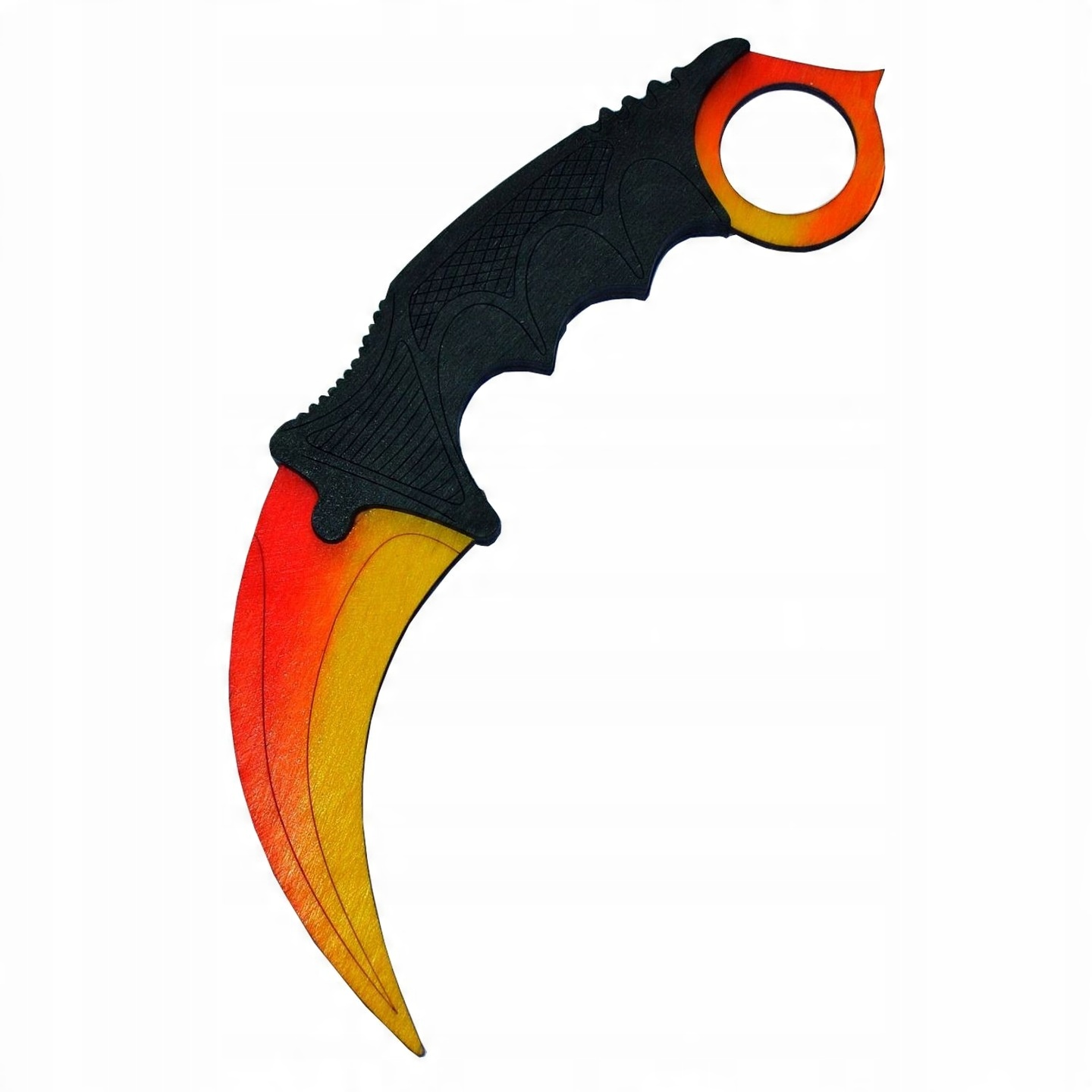 Drewniany Nóż Karambit Cieniowany Sunset Csgo