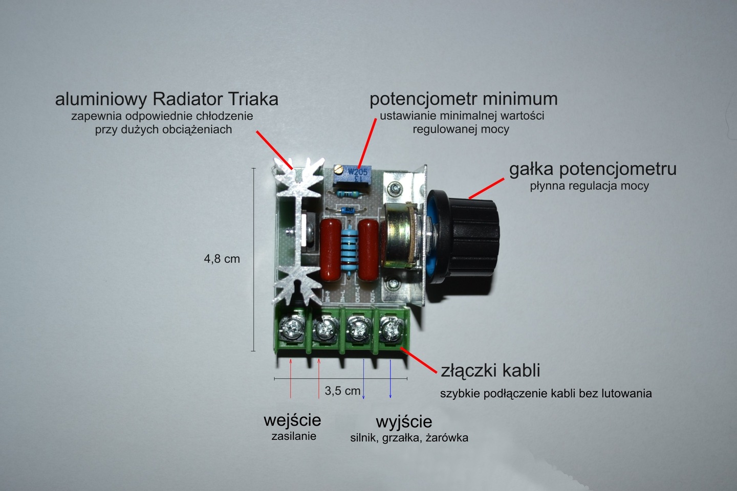 żarówka Jest Dostosowana Do Napięcia 1 2 V REGULATOR OBROTÓW MOCY NAPIĘCIA SILNIKA 2000W 230V 7340036136 - Allegro.pl