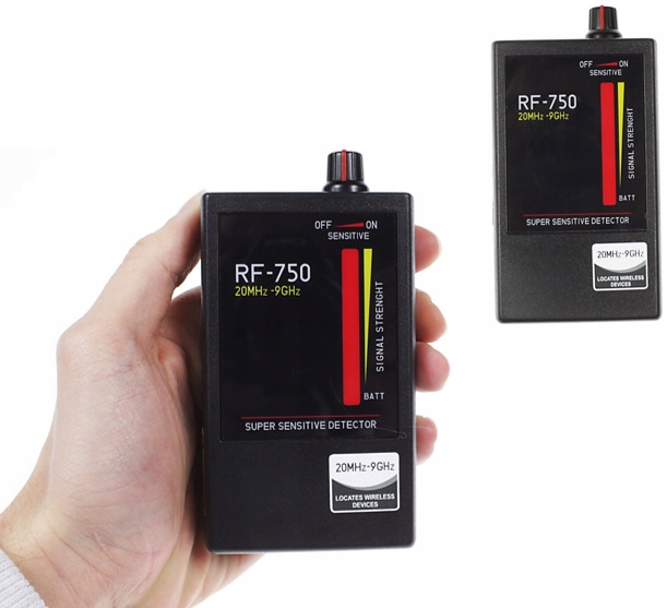SIM podsłuchów GPS i RF-750 lokalizatorów WIFI, Wykrywacz kamer