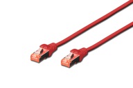 Digitus DK-1644-050-R-10 sieťový kábel 5 m Cat6 S/FTP (S-STP) Červená