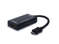 Adaptér MHL micro USB (M) – HDMI (F).