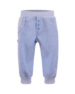 Spodnie niemowlęce dresowe Forest niebieskie r. 74
