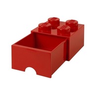 LEGO Úložný box 4 s šuplíkem červená