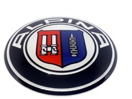 EMBLEMAT LOGO ZNÁMKA STRIEBORNÁ-CHROM 3D Alpina 60mm