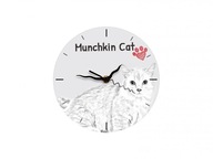 Mačka Munchkin Stojace hodiny s grafikou, MDF