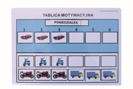 Magnetická motivačná tabuľa A4 modrá