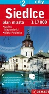 SIEDLCE +2 MIŃSK MAZOWIECKI, BIAŁA PODLASKA. MAPA / PLAN MIASTA DEMART