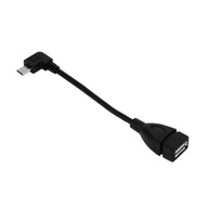 Kabel Adapter KĄTOWY HOST Micro USB 2.0 OTG PRAWY
