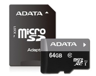 KARTA Adata Micro SD SDXC 64GB Class10 UHS-I 30MB