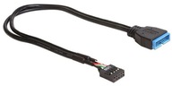 Kabel wyprowadzenie USB 2.0 płyta - USB3.0 19pin