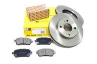 Тормозные диски, диск 258mm+тормозные колодки, колодки перед ford fiesta mk7 '08-17 - фото