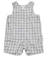H&M krótkie spodnie niemowlęce ogrodniczki w kratkę 68