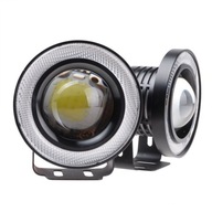 DRL COB LED-es ködlámpa + nappali, angel eye, átmérő 6,5cm