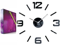 Veľké nástenné hodiny DIY tiché 16 farieb POĽSKÝ XL