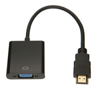 Adaptér Pawonik JL-H1003 HDMI VGA čierny