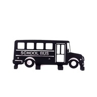 Dekoratívny nástenný vešiak pre deti Školský autobus