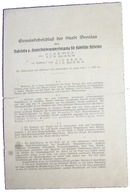 1925 MAGISTRAT BRESLAU WROCŁAW PRACOWNICY PRAWO