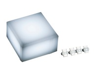 Svietiaca ryhovaná LED kocka Holland 10x10 RGB