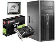 Komputer PC gier HP i3 8GB SSD 250GB GeForce 1030