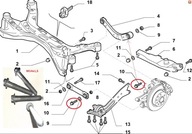 Fiat croma vectra c signum saab 93 винта болта, винта в задний 104