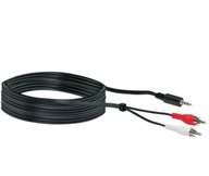 KABEL JACK 3,5 MM - RCA-RCA CINCH AUDIO STEREO 5 M
