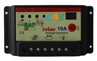 Regulátor nabíjania 10A PWM solárne 12V 24V PV panel