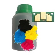 Prášok refillcartridge pre HP čierna (black), červená (magenta), modrá (cyan), žltá (yellow)