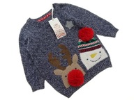 88_F&F_świąteczny sweter dziecięcy_62/68__NOWY