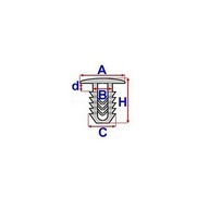 Клипса wyciszenia крышки двигателя subaru forester 02- / impreza 00-11 / leg