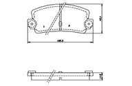 Тормозные колодки, колодки тормозов renault 21,25, espace i, mp113.1 - фото