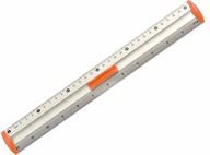 Linijka aluminiowa Tetis 30cm pomarańczowa