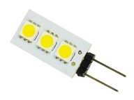 Žiarovka G4 3 LED 12V 0,7W 5050 SMD 50lm Teplá