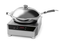 HORDOZHATÓ INDUKCIÓS WOK FŐZŐLAP 3500W + SERPENYŐ A CSOMAGBAN HENDI