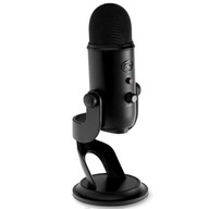 Mikrofon pojemnościowy studyjny do streamingu Blue Yeti USB Blackout czarny