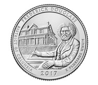 25 cent (2017) Parky USA - Frederick Douglass - Mincovňa San Francisco