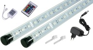 LED žiarivka RGB akvárium diaľkové ovládanie 16w1 2x140cm I+I