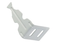 UCHWYT DO GRZEJNIKA ALUMINIOWEGO BIAŁY WIESZAK WSPORNIK KĄTOWY HAK GIĘTY