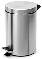 Kosz na śmieci Meltex MATOWY INOX 3 l srebrny