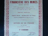 ART DECO FINANCIERE DES MINES 1925
