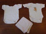 Body dziecięce 2 szt. + pieluszka, rozm. 56